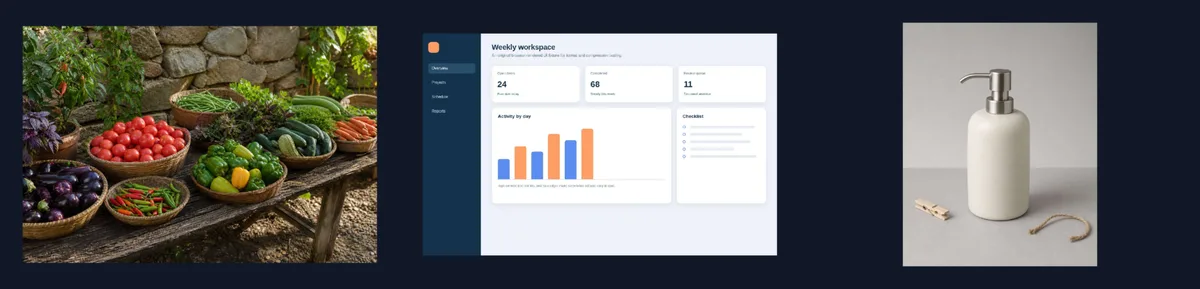 Rendered overview of the generated PDF pages